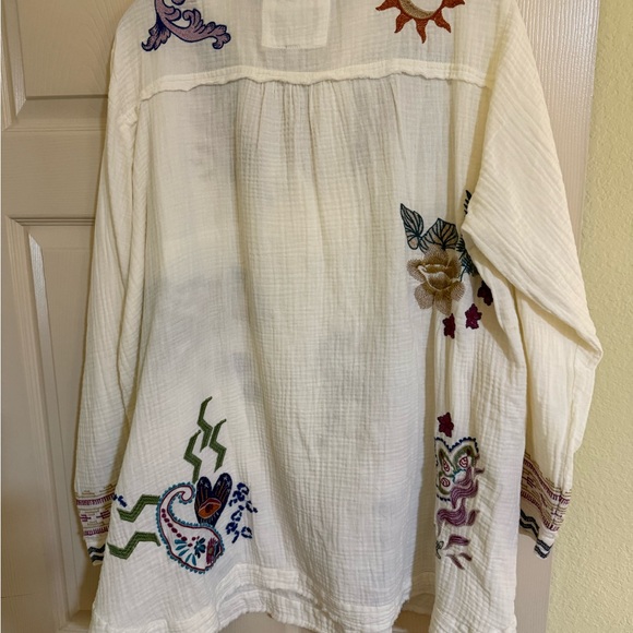 Johnny Was Multicolor Embroidered Blouse - Picture 6 of 7